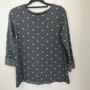 Cynthia Rowley wool blend polka dot sweater